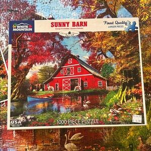 White Mountain Sunny Barn Puzzle 1000 pieces